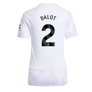 Fotbalové Dres Manchester United Diogo Dalot #2 Dámské Venkovní Oblečení 2025-26 Krátký Rukáv